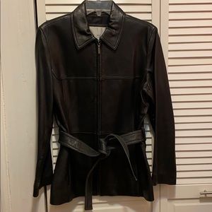 Nine West 100% Leather Jacket